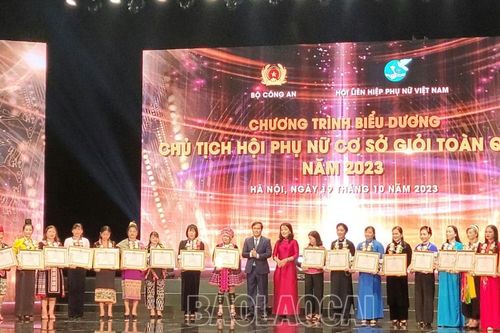 Lào Cai có 4 cá nhân được vinh danh tại Chương trình biểu dương chủ tịch hội phụ nữ cơ sở giỏi toàn quốc năm 2023