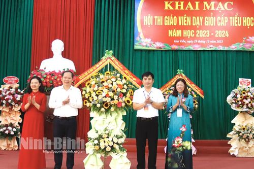 Gia Viễn: Khai mạc Hội thi giáo viên dạy giỏi cấp tiểu học
