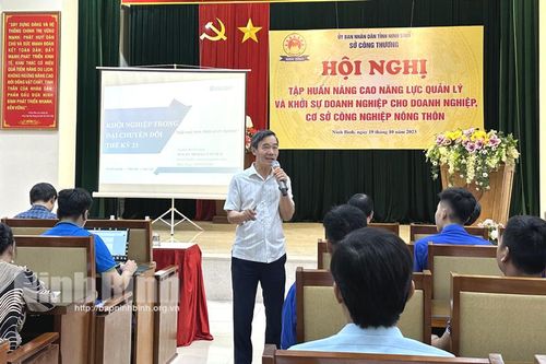 Tập huấn nâng cao năng lực quản lý và khởi sự doanh nghiệp