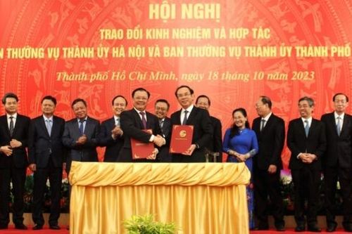 Thành phố Hồ Chí Minh và Thành phố Hà Nội bắt tay hợp tác phát triển kinh tế, đô thị
