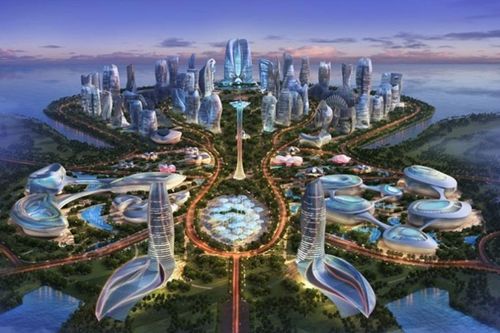 Choáng ngợp hòn đảo nhân tạo lớn nhất thế giới của Evergrande trước khi vỡ nợ
