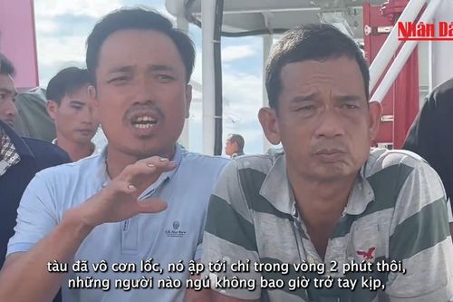 Lời kể của ngư dân sống sót sau vụ chìm tàu cá ở Quảng Nam