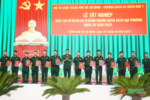 100 học viên tốt nghiệp đào tạo sĩ quan dự bị