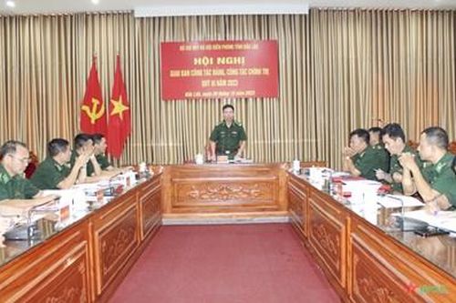 Bộ đội Biên phòng tỉnh Đắk Lắk giao ban công tác Đảng, công tác chính trị quý III năm 2023