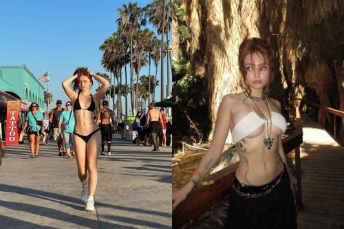 'Cô gái xinh đẹp nhất TikTok' diện đồ bơi giữa phố gây xôn xao