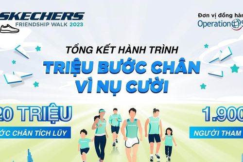 Tổng kết hành trình 'Triệu bước chân vì nụ cười' của Skechers Friendship Walk 2023