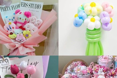 Độc đáo những bó hoa 'không héo' dịp 20/10