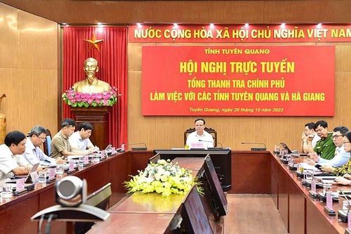 Tổng Thanh tra Chính phủ làm việc với hai tỉnh Tuyên Quang và Hà Giang