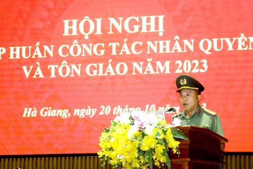 Hà Giang tổ chức hội nghị tập huấn công tác nhân quyền và tôn giáo