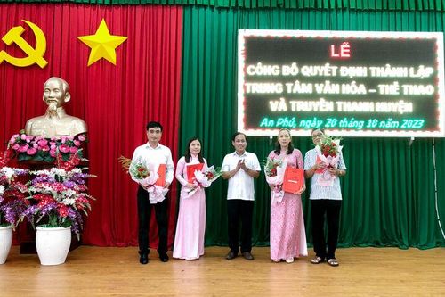Thành lập Trung tâm Văn hóa - Thể thao và Truyền thanh huyện An Phú