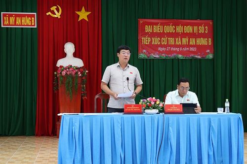 Cử tri Đồng Tháp gửi gắm ý kiến, kiến nghị đến kỳ họp thứ 6, Quốc hội khóa XV