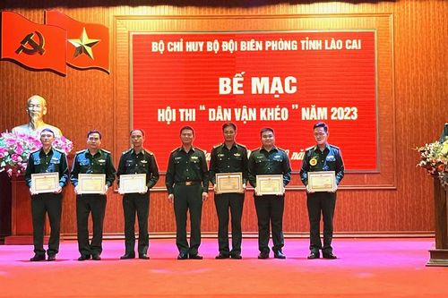 Bộ đội Biên phòng Lào Cai tổ chức thành công hội thi 'Dân vận khéo' năm 2023