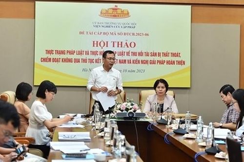 Pháp luật về thu hồi tài sản tham nhũng không qua thủ tục kết tội