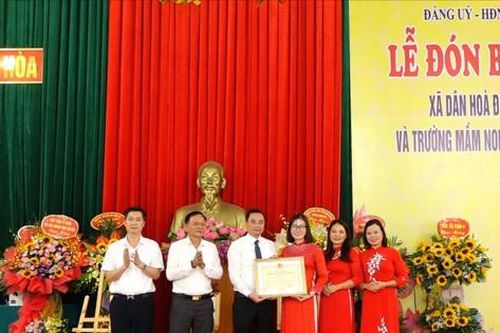 Dân Hòa đạt chuẩn Xã nông thôn mới nâng cao