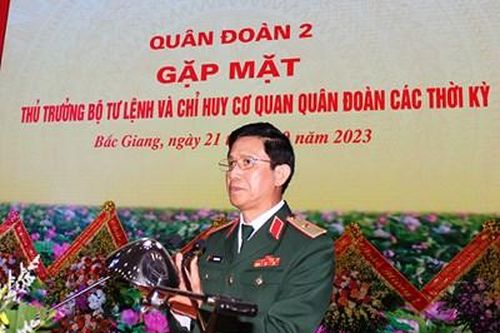 Quân đoàn 2 gặp mặt thủ trưởng Bộ tư lệnh và chỉ huy cơ quan Quân đoàn các thời kỳ