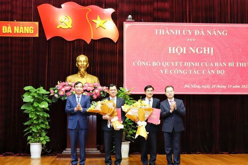 Ông Trần Phước Sơn và Trần Thắng Lợi tham gia Ban Thường vụ Thành ủy Đà Nẵng nhiệm kỳ 2020-2025