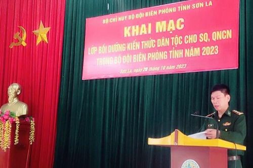 BĐBP Sơn La: Bồi dưỡng kiến thức dân tộc cho sĩ quan, quân nhân chuyên nghiệp