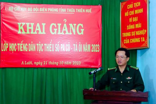 BĐBP Thừa Thiên Huế tổ chức khai giảng lớp học tiếng dân tộc thiểu số