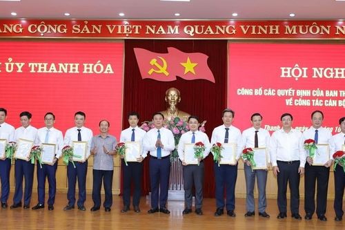 Thanh Hóa điều động, bổ nhiệm nhiều vị trí chủ chốt