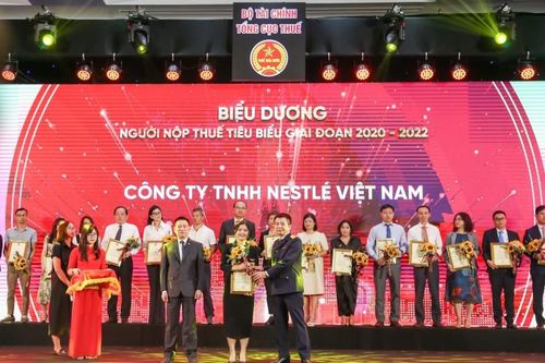 Nestlé Việt Nam tiếp tục được biểu dương vì thành tích đóng góp vào ngân sách nhà nước