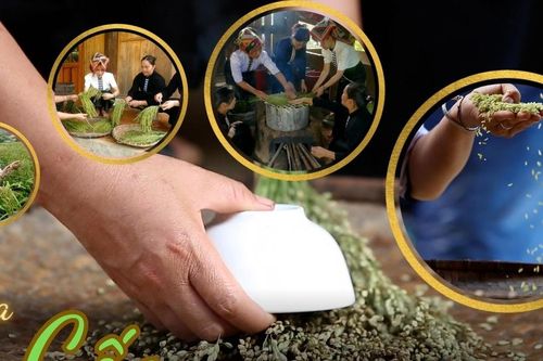 Trải nghiệm làm cốm ở Thẳm Dương