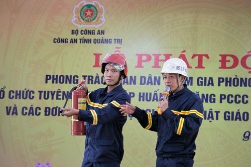 Quảng Trị: Công an tỉnh phối hợp Ban Trị sự GHPGVN tỉnh tập huấn về phòng cháy chữa cháy