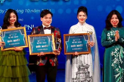 Quang Công, Hoài Tú, Đoàn Thị Linh giành giải Nhất cuộc thi 'Thanh âm Hà Nội - 2023'