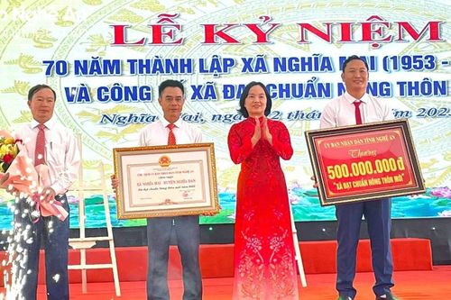 Xã Nghĩa Mai (Nghĩa Đàn) kỷ niệm 70 năm ngày thành lập và đón Bằng công nhận xã đạt chuẩn nông thôn mới