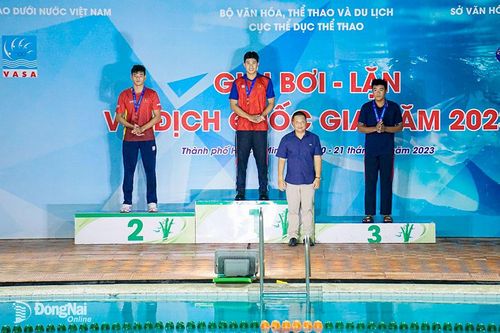 Đồng Nai xếp hạng 3 toàn đoàn môn lặn tại Giải bơi - lặn vô địch quốc gia 2023