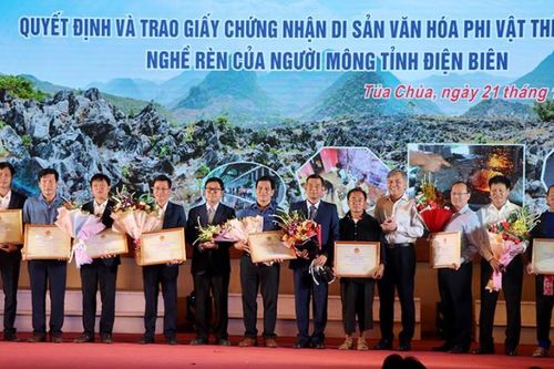 Nghề rèn của người Mông Điện Biên là Di sản Văn hóa phi vật thể Quốc gia