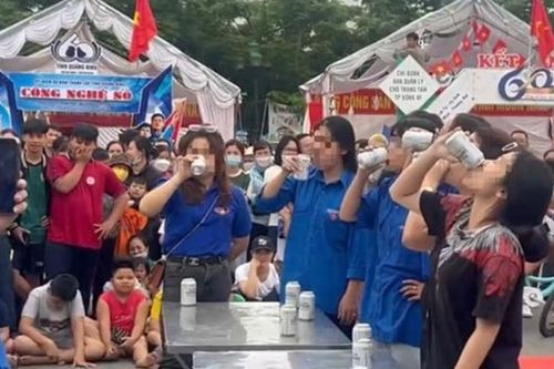 Làm rõ việc tổ chức thi uống bia tại hội trại thanh thiếu nhi