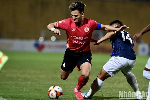 Công an Hà Nội hòa Bình Định ở trận ra quân V-League