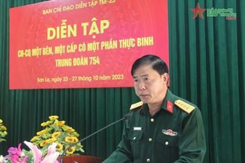 Trung đoàn 754 khai mạc diễn tập chỉ huy cơ quan 1 bên 1 cấp năm 2023