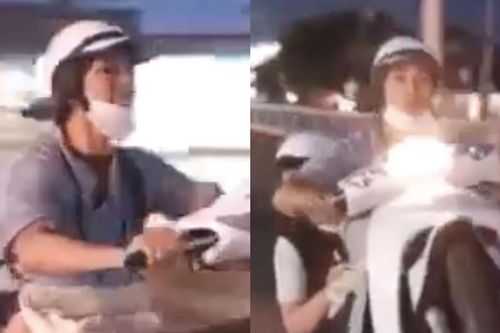 3 thanh niên chạy xe 1 bánh 'làm xiếc' trên quốc lộ 1, quay clip câu like
