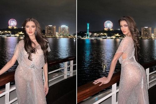 Hoa hậu Hòa bình Thái Lan mặc váy xuyên thấu, khoe vẻ gợi cảm hút hồn