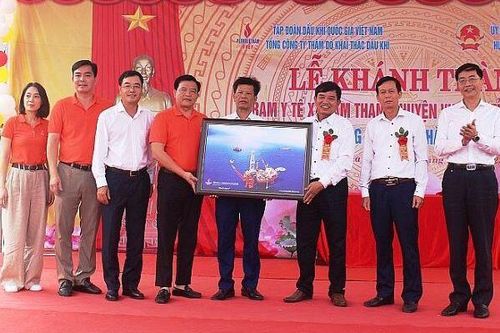 PVEP khánh thành và bàn giao công trình Trạm Y tế xã Tam Thanh