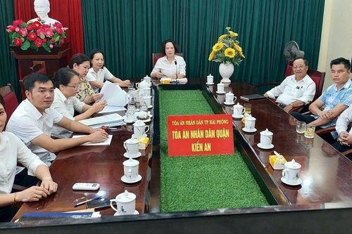 Năm 2023, TAND quận Kiến An hòa giải thành 289/408 vụ việc