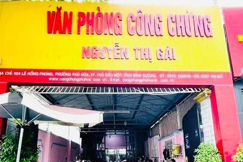 Khởi tố trưởng văn phòng và công chứng viên của một văn phòng công chứng tại Bình Dương