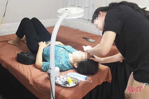 Hàng loạt cơ sở thẩm mỹ, kính thuốc ở Hà Tĩnh bị 'tuýt còi'