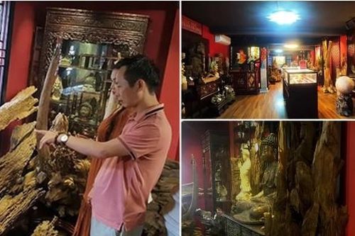 'Choáng' với khối trầm hương triệu đô của 'vua trầm đất Bắc', mỗi tác phẩm là 'độc bản' ở Việt Nam