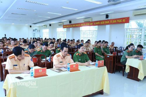 128 cán bộ CSGT tham gia lớp tập huấn nghiệp vụ điều tra, giải quyết tai nạn giao thông