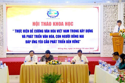 Xây dựng văn hóa, con người Đồng Nai đáp ứng yêu cầu phát triển bền vững
