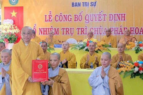 Lễ công bố quyết định bổ nhiệm trụ trì chùa Pháp Hoa (H.Dầu Tiếng, Bình Dương)