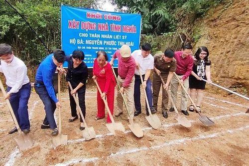 Thành phố Yên Bái: Khởi công xây nhà tình nghĩa cho thân nhân liệt sỹ