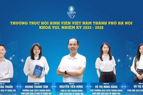 Anh Nguyễn Tiến Hưng giữ chức Chủ tịch Hội Sinh viên TP. Hà Nội