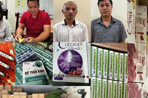 Tạm giữ hình sự 4 đối tượng trong đường dây hơn 60.000 thực phẩm chức năng giả