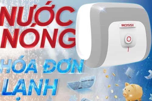 Phiên bản bình nước nóng Rossi 30 'được lòng' các gia đình hiện đại