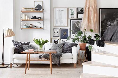Căn hộ studio với thiết kế giường ngủ giật cấp hợp lý