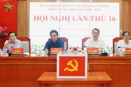 Kết luận Hội nghị lần thứ 16 Ban Chấp hành Đảng bộ tỉnh Khánh Hòa khóa XVIII về tình hình thực hiện nhiệm vụ 9 tháng đầu năm 2023 và phương hướng, nhiệm vụ trọng tâm 3 tháng cuối năm 2023