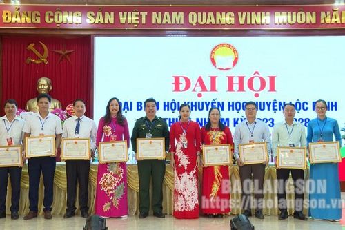Hội Khuyến học huyện Lộc Bình đại hội nhiệm kỳ 2023-2028